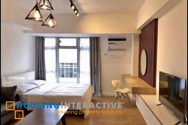 fully furnished studio unit for lease in verve residences