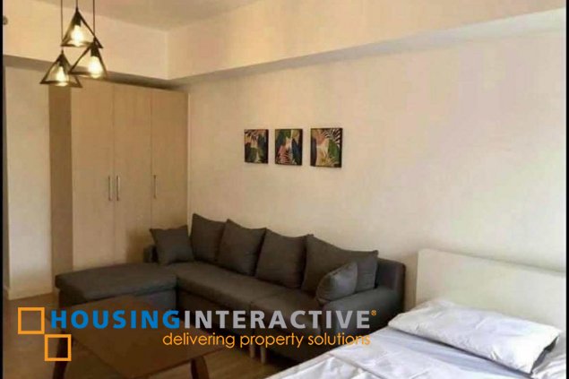 fully furnished studio unit for lease in verve residences