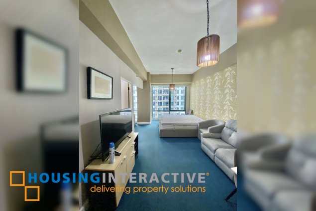 fully furnished studio unit for sale in bellagio 1