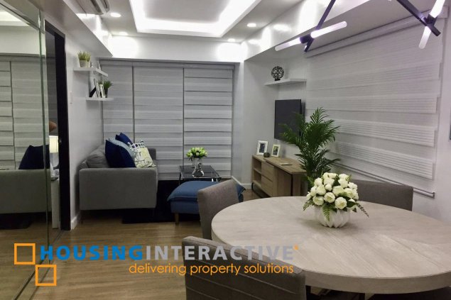 fully furnished 1br unit with balcony for sale in one maridien