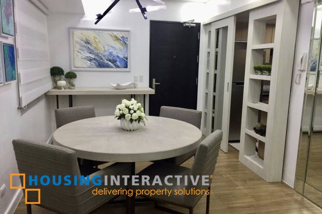 fully furnished 1br unit with balcony for sale in one maridien