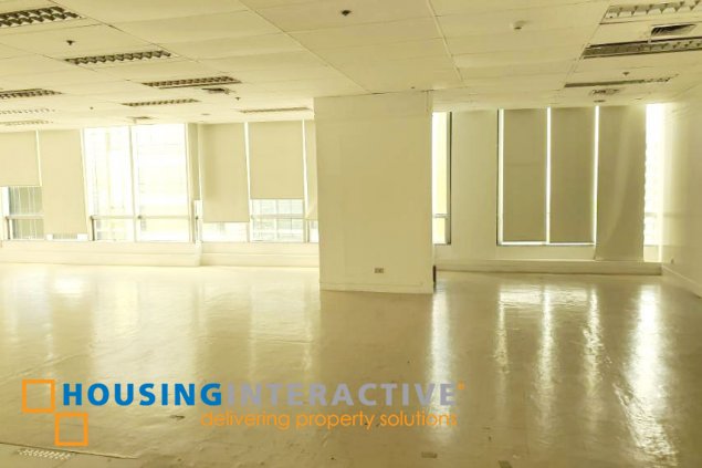 warm shell office space for lease in ortigas