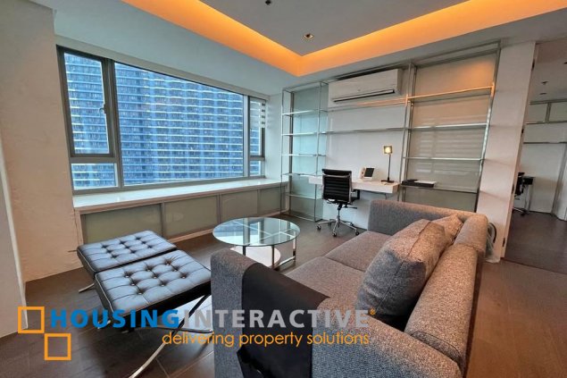 fully furnished 1br unit with parking for sale in alphaland makati place