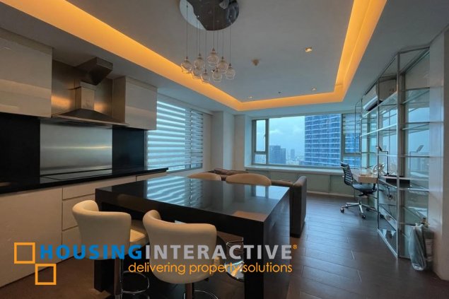 fully furnished 1br unit with parking for sale in alphaland makati place