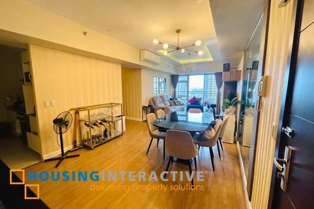 fully furnished 2br unit with parking for sale in verve residences