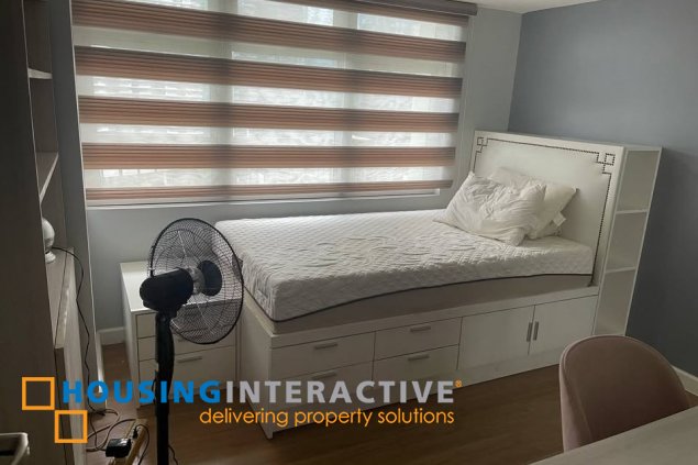 fully furnished 2br unit with parking for sale in verve residences