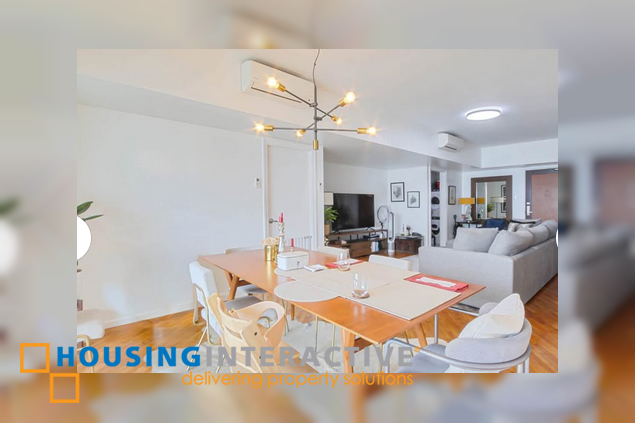 semi-furnished 3br unit with parking for sale in joya lofts and towers