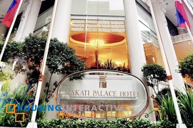 fully furnished studio unit for lease in makati palace hotel