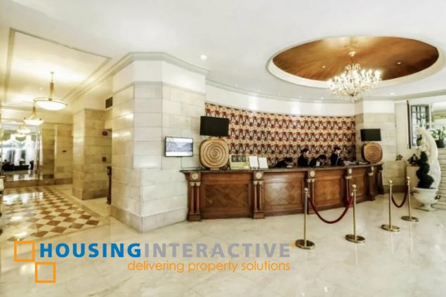 fully furnished studio unit for lease in makati palace hotel