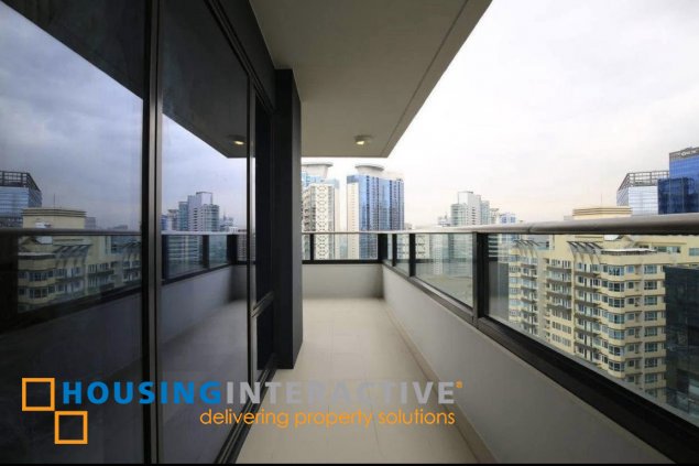 semi-furnished 3br unit with balcony and parking for lease in arya residences