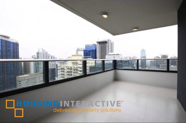 semi-furnished 3br unit with balcony and parking for lease in arya residences