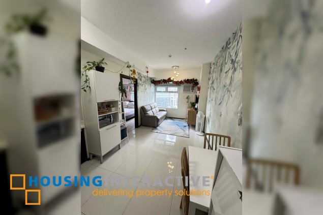 fully furnished 1br unit for sale in the trion towers