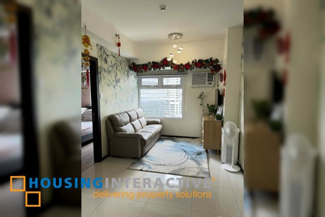 fully furnished 1br unit for sale in the trion towers