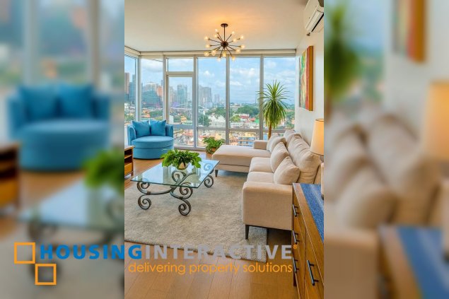 furnished 2br unit with parking for lease in proscenium at rockwell