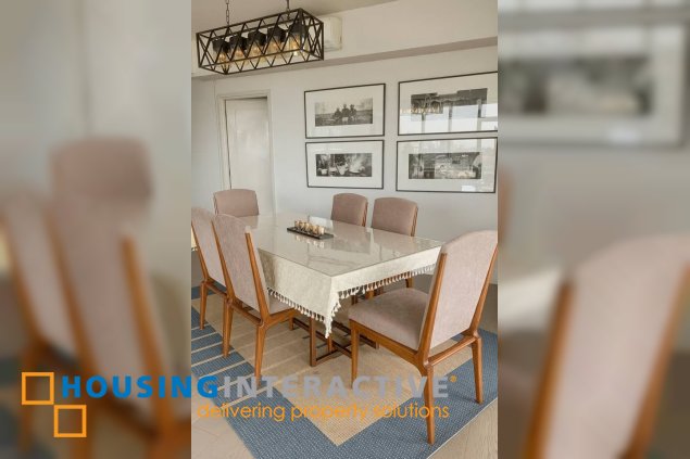 furnished 2br unit with parking for lease in proscenium at rockwell