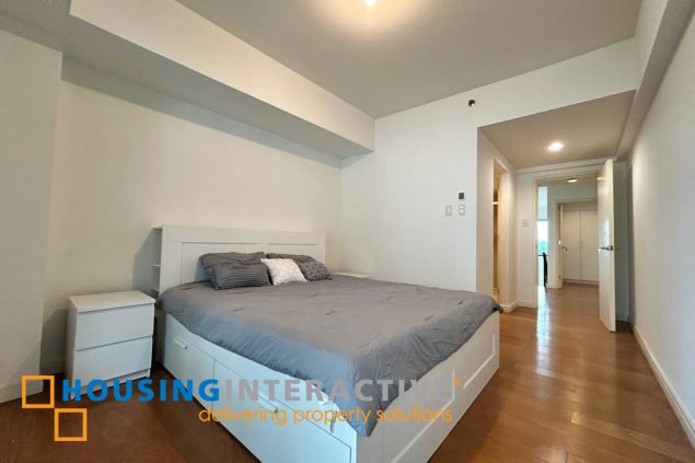 fully furnished 2br unit with parking for lease in one rockwell