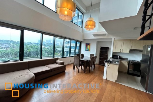 fully furnished 2br unit with parking for lease in one rockwell