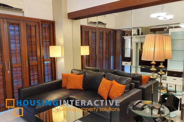 fully furnished 1br unit with parking for lease in st. francis shangri-la place