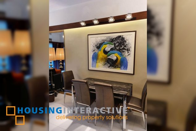 fully furnished 1br unit with parking for lease in st. francis shangri-la place