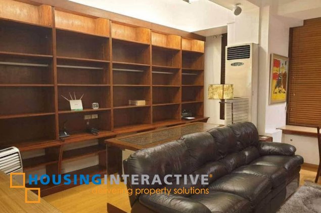 fully furnished 1br unit with parking for lease in st. francis shangri-la place