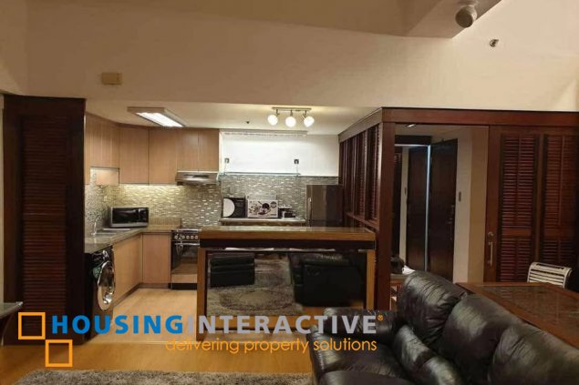 fully furnished 1br unit with parking for lease in st. francis shangri-la place