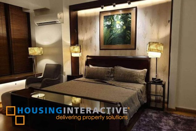 fully furnished 1br unit with parking for lease in st. francis shangri-la place