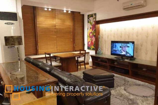 fully furnished 1br unit with parking for lease in st. francis shangri-la place