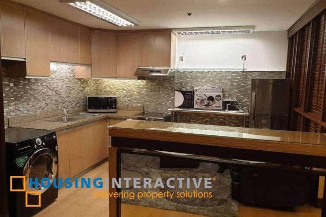 fully furnished 1br unit with parking for lease in st. francis shangri-la place