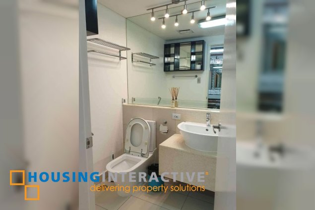 fully furnished 1br unit with parking for lease in st. francis shangri-la place