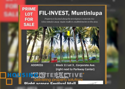 prime commercial lot for sale in filinvest alabang, muntinlupa