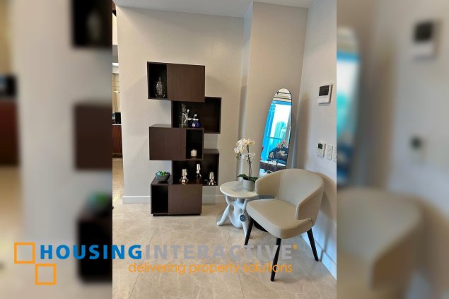 furnished 2br unit with balcony and parking for lease in grand hyatt residences