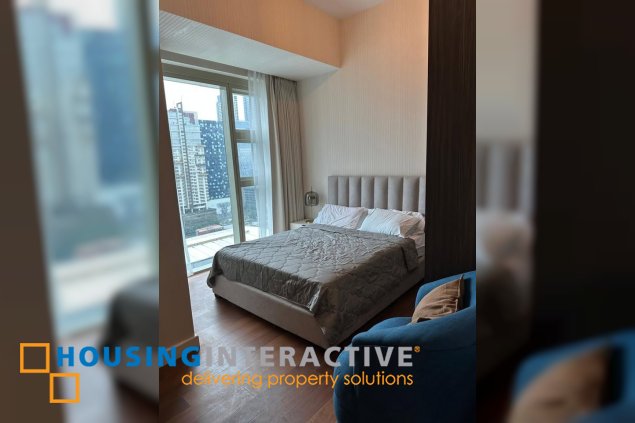 furnished 2br unit with balcony and parking for lease in grand hyatt residences