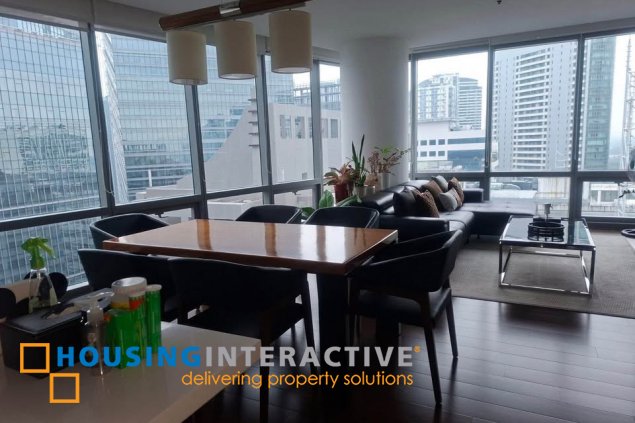 semi-furnished 2br unit with parking for sale in the suites