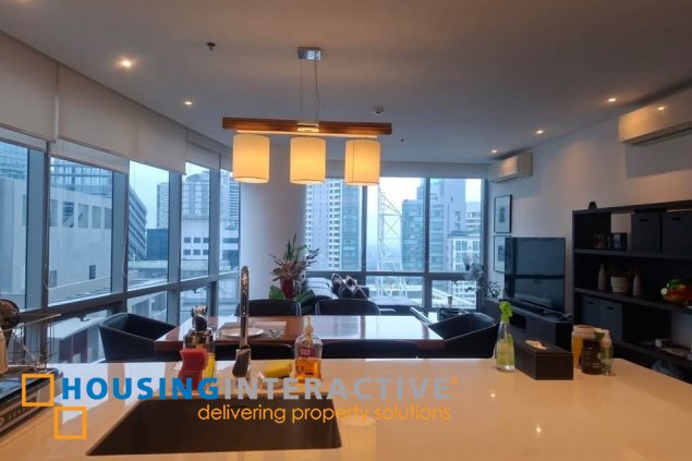 semi-furnished 2br unit with parking for sale in the suites