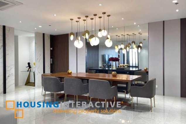 fully furnished 3br unit with parking for sale in essensa east forbes