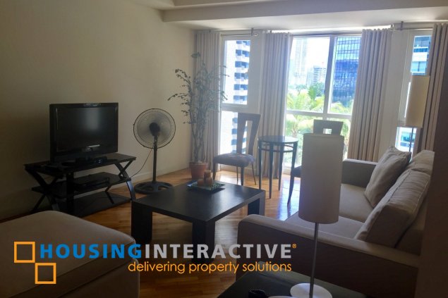 fully furnished 1br unit with parking for lease in the manansala