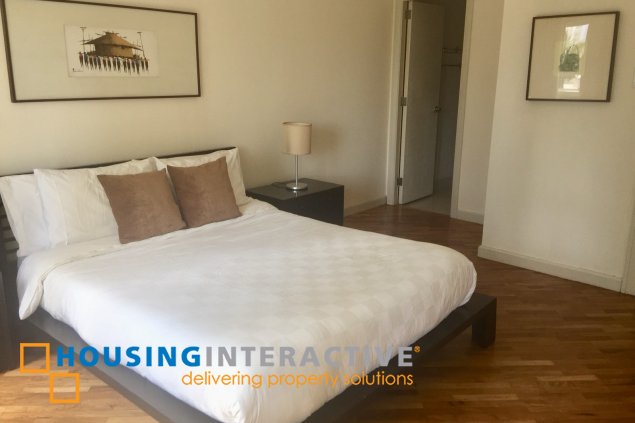 fully furnished 1br unit with parking for lease in the manansala