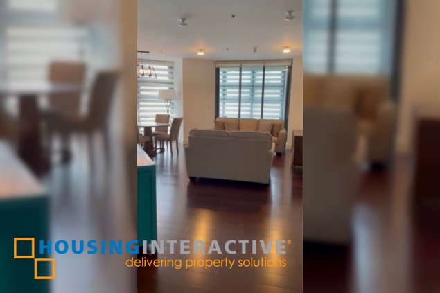 fully furnished 2br unit with parking for rent in garden towers
