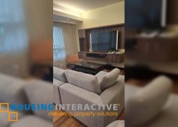 fully furnished 2br unit with balcony and parking for lease in the residences at greenbelt