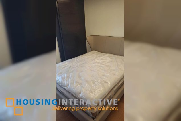 fully furnished 2br unit with balcony and parking for lease in the residences at greenbelt