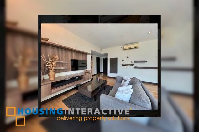 fully furnished 2br unit with balcony and parking for lease in the residences at greenbelt
