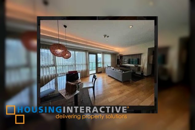 fully furnished 2br unit with balcony and parking for lease in the residences at greenbelt