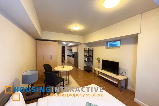 furnished studio unit for sale in verve residences