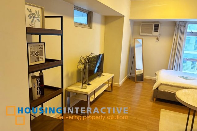 furnished studio unit for sale in verve residences