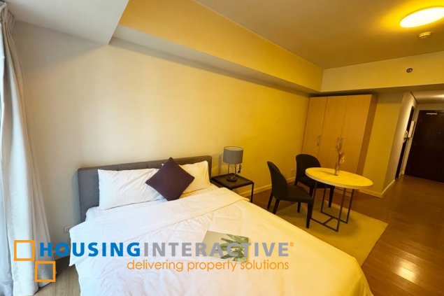 furnished studio unit for sale in verve residences