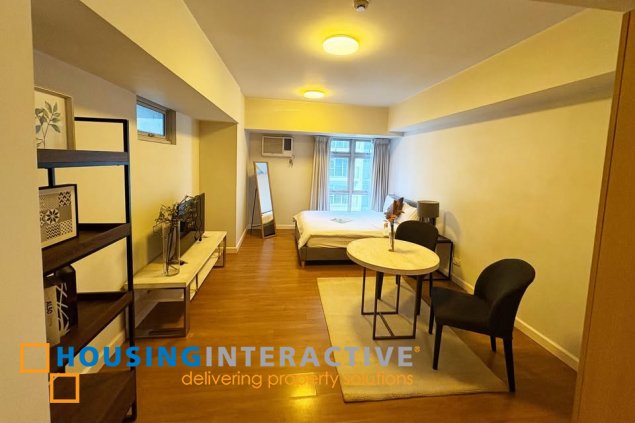 furnished studio unit for sale in verve residences