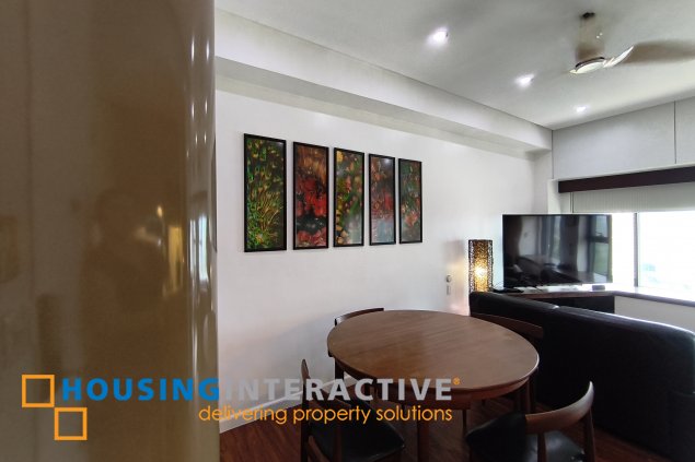 fully-furnished studio unit with parking slot at anaheim tower in the levels by filinvest