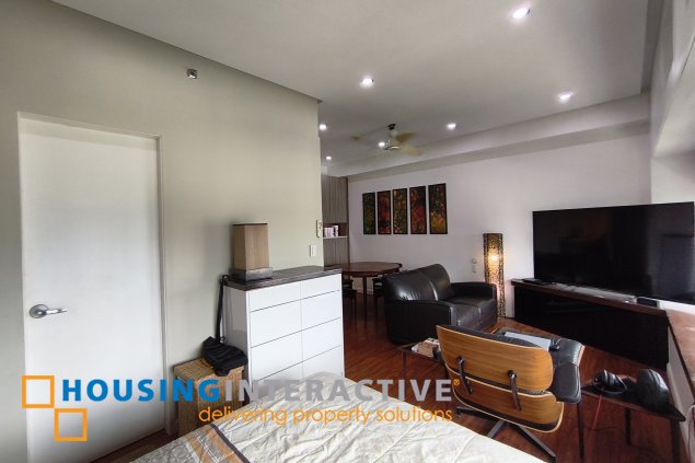 fully-furnished studio unit with parking slot at anaheim tower in the levels by filinvest