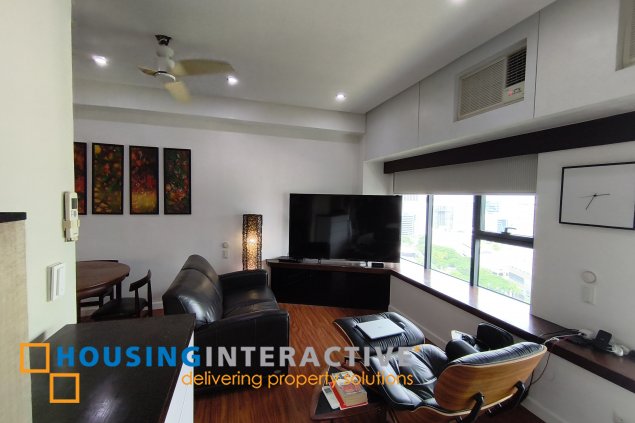 fully-furnished studio unit with parking slot at anaheim tower in the levels by filinvest