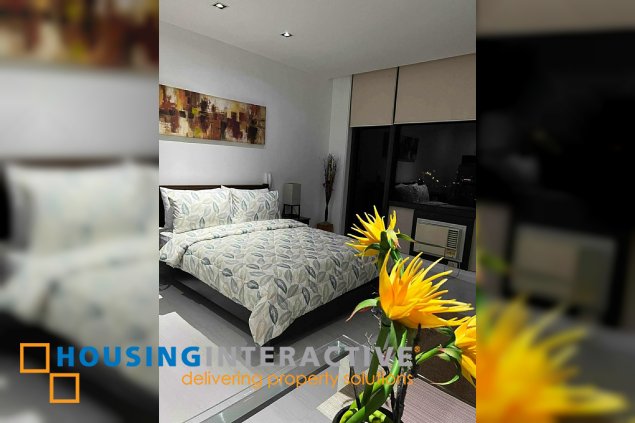 furnished studio unit for sale in the gramercy residences